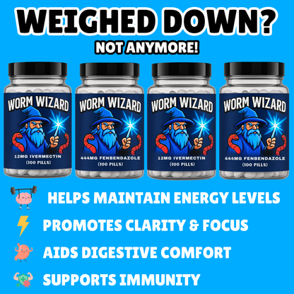 WormWizard Full Package - IVERMECTIN & FENBENDAZOLE